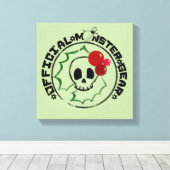 4 Little Monsters - Nessa Holiday Logo 2 Canvas Afdruk (Insitu (Houten vloer))