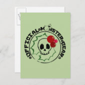 4 Little Monsters - Nessa Holiday Logo 2 Feestdagenkaart (Voorkant / Achterkant)