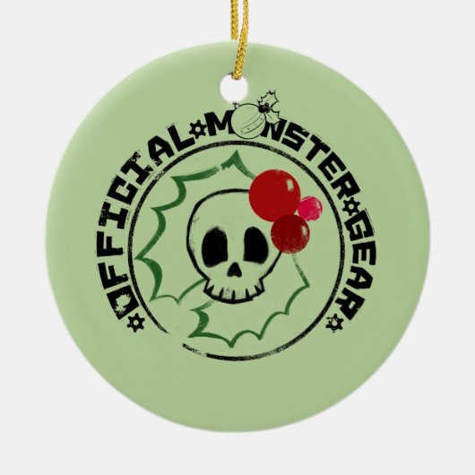 4 Little Monsters - Nessa Holiday Logo 2 Keramisch Ornament (Voorkant)