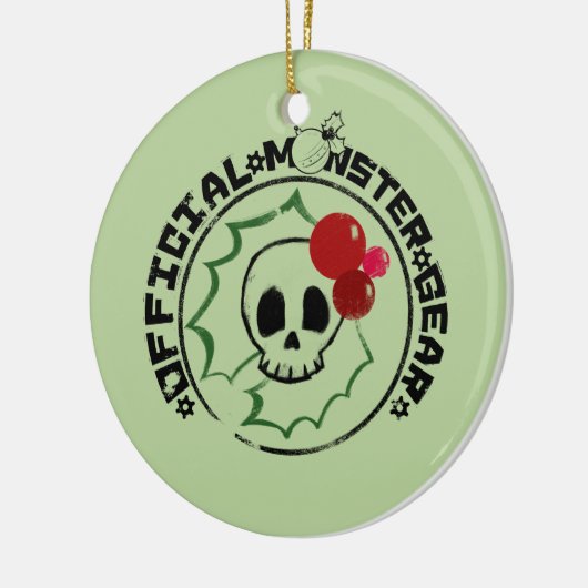 4 Little Monsters - Nessa Holiday Logo 2 Keramisch Ornament (Links)