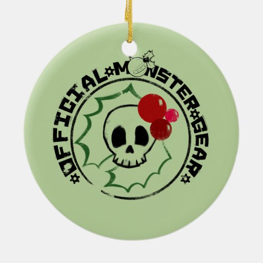 4 Little Monsters - Nessa Holiday Logo 2 Keramisch Ornament (Achterkant)