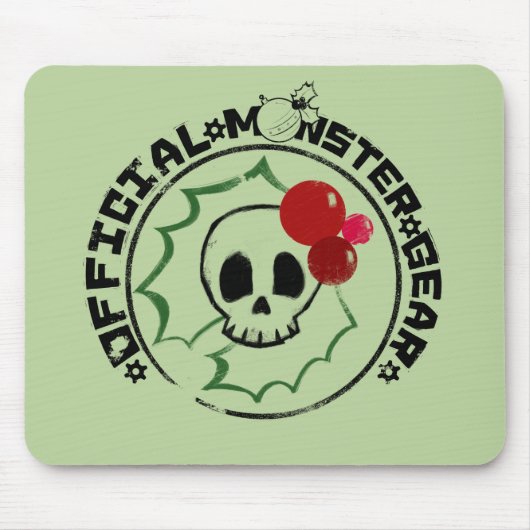 4 Little Monsters - Nessa Holiday Logo 2 Muismat (Voorkant)