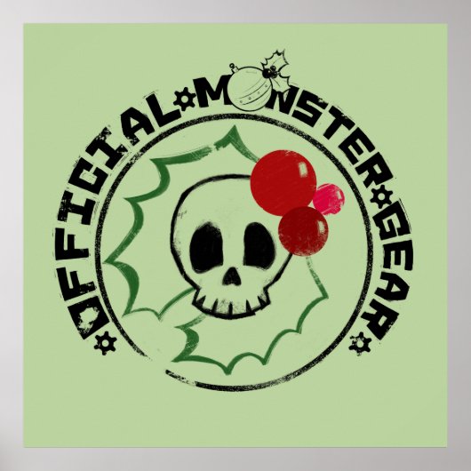 4 Little Monsters - Nessa Holiday Logo 2 Poster (Voorkant)