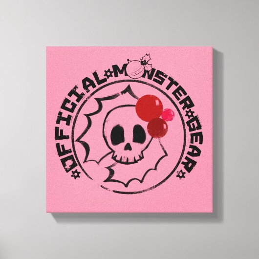 4 Little Monsters - Nessa Holiday Logo Canvas Afdruk (Voorkant)