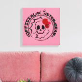 4 Little Monsters - Nessa Holiday Logo Canvas Afdruk (Insitu (Woonkamer))