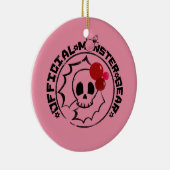 4 Little Monsters - Nessa Holiday Logo Keramisch Ornament (Rechts)