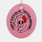 4 Little Monsters - Nessa Holiday Logo Keramisch Ornament (Links)