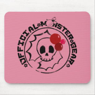 4 Little Monsters - Nessa Holiday Logo Muismat