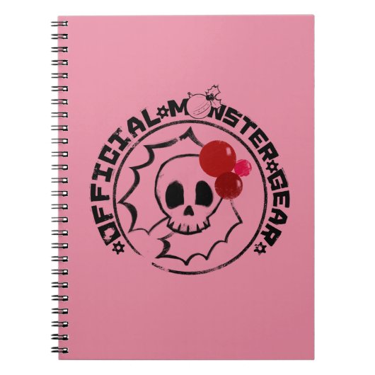 4 Little Monsters - Nessa Holiday Logo Notitieboek (Voorkant)