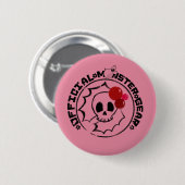 4 Little Monsters - Nessa Holiday Logo Ronde Button 5,7 Cm (Voorkant /achterkant)