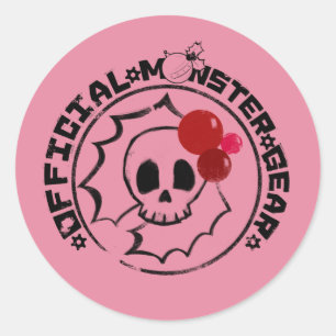 4 Little Monsters - Nessa Holiday Logo Ronde Sticker