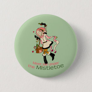 4 Little Monsters - Nessa Holiday Ronde Button 5,7 Cm