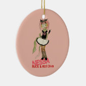 4 Little Monsters - Nessa Keramisch Ornament (Rechts)