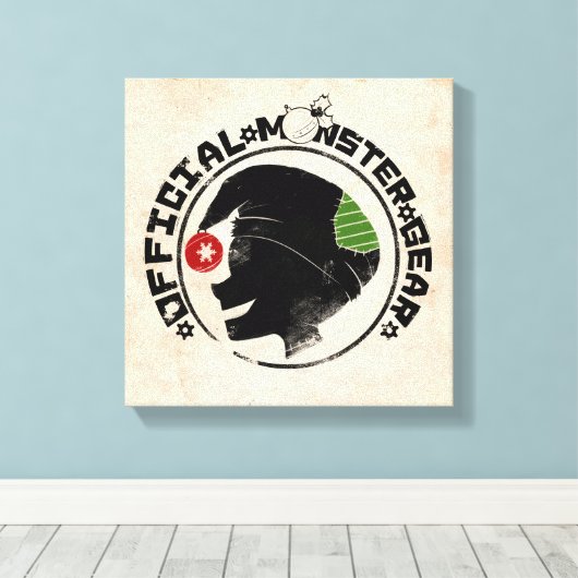 4 Little Monsters - Nigel Holiday Logo 2 Canvas Afdruk (Insitu (Houten vloer))