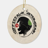 4 Little Monsters - Nigel Holiday Logo 2 Keramisch Ornament (Links)