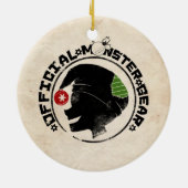 4 Little Monsters - Nigel Holiday Logo 2 Keramisch Ornament (Achterkant)