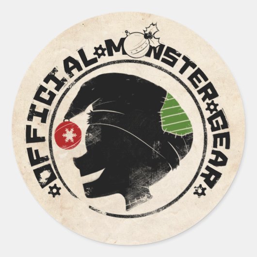 4 Little Monsters - Nigel Holiday Logo 2 Ronde Sticker (Voorkant)