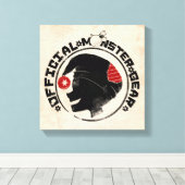 4 Little Monsters - Nigel Holiday Logo Canvas Afdruk (Insitu (Houten vloer))