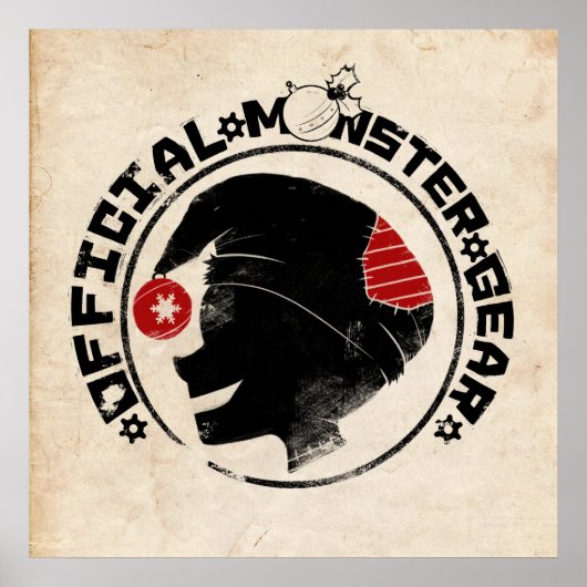 4 Little Monsters - Nigel Holiday Logo Poster (Voorkant)