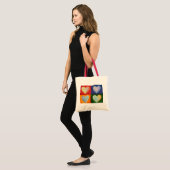 4 Love Hearts Art Inspirerend Canvas tas (Voorkant (model))