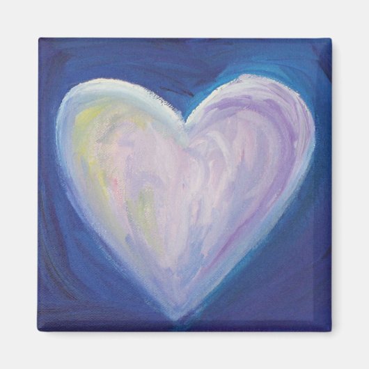 4 Love Hearts Art Inspirerend Fridge Magnet (Voorkant)