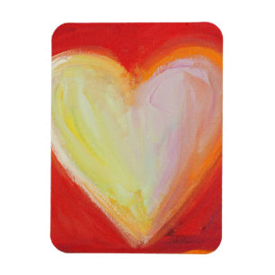 4 Love Hearts Art Inspirerend Fridge Magnet Magneet