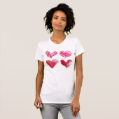 4 Love Hearts Tee Shirt (Voorkant volledig)