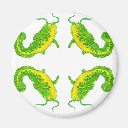 4 Lucky Fish Magneet (Voorkant)