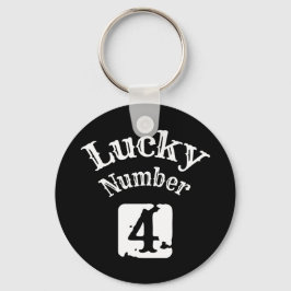 4 - Lucky Number 4 Luck Sleutelhanger