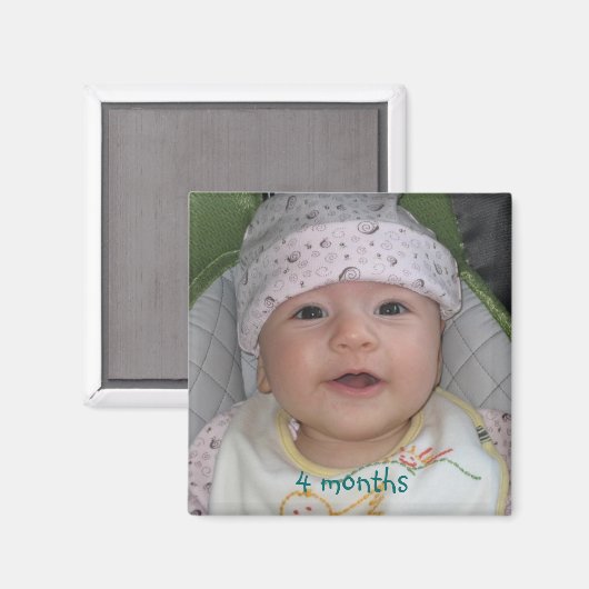 4 maanden, 4 maanden magneet (Voorkant / Achterkant)