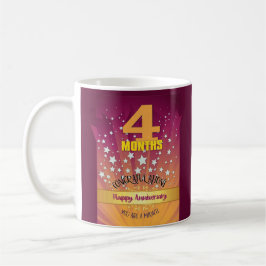 4 maanden CUSTOM hersteldatum vet cijfer Koffiemok