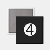 4 Magnet (Voorkant / Achterkant)