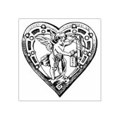 4 maten rubber stempel met afbeelding Cupid mailbo (Afrduk)