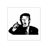 4 maten rubberen stempel met afbeelding Donald Tru (Afrduk)
