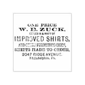 4 maten rubberstempel Postadres, Postzegel (Afrduk)