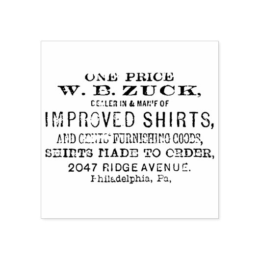 4 maten rubberstempel Postadres, Postzegel (Afrduk)