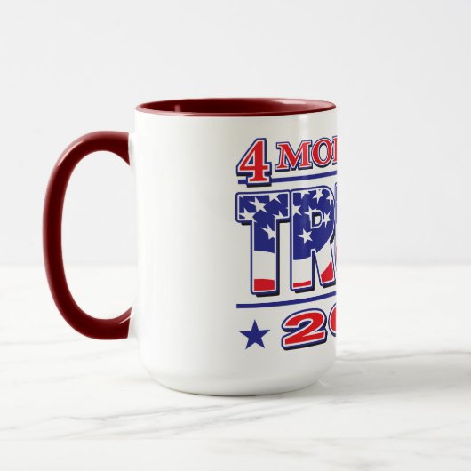 4 Meer jaren Trump 2020 Mok (Links)