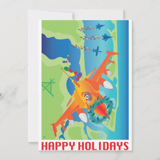 4 Militaire vakantiekaart Feestdagenkaart (Voorkant)