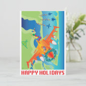 4 Militaire vakantiekaart Feestdagenkaart (Staand voorkant)