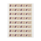 4 mini-snoepjes etiketten van één etiket maken adreslabel wikkel (Vel)