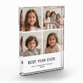 4 minimalistisch fotocollage - Beste jaar ooit Fotoblokken (Links)