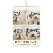 4 minimalistisch fotocollage - Beste jaar ooit Luchtverfrisser (Voorkant)