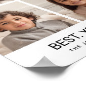 4 minimalistisch fotocollage - Beste jaar ooit Poster (Hoek)