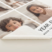 4 minimalistisch fotocollage - Beste jaar ooit Sherpa Deken (3/4)