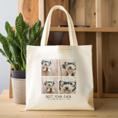 4 minimalistisch fotocollage - Beste jaar ooit Tote Bag