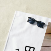 4 minimalistisch fotocollage - Beste jaar ooit wit Strandlaken (In situ)