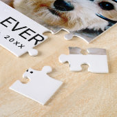 4 minimalistisch fotocollage - Beste jaar ooit zwa Legpuzzel (Zijkant)