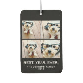 4 minimalistisch fotocollage - Beste jaar ooit zwa Luchtverfrisser (Voorkant)