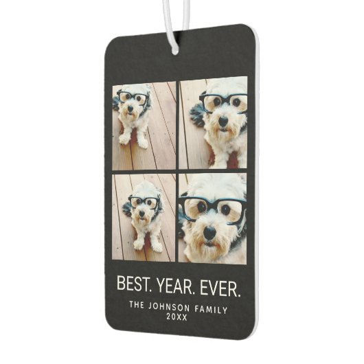 4 minimalistisch fotocollage - Beste jaar ooit zwa Luchtverfrisser (Links)