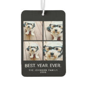 4 minimalistisch fotocollage - Beste jaar ooit zwa Luchtverfrisser (Achterkant)